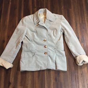 Anthropologie Sitwell Corduroy Light Blue Blazer